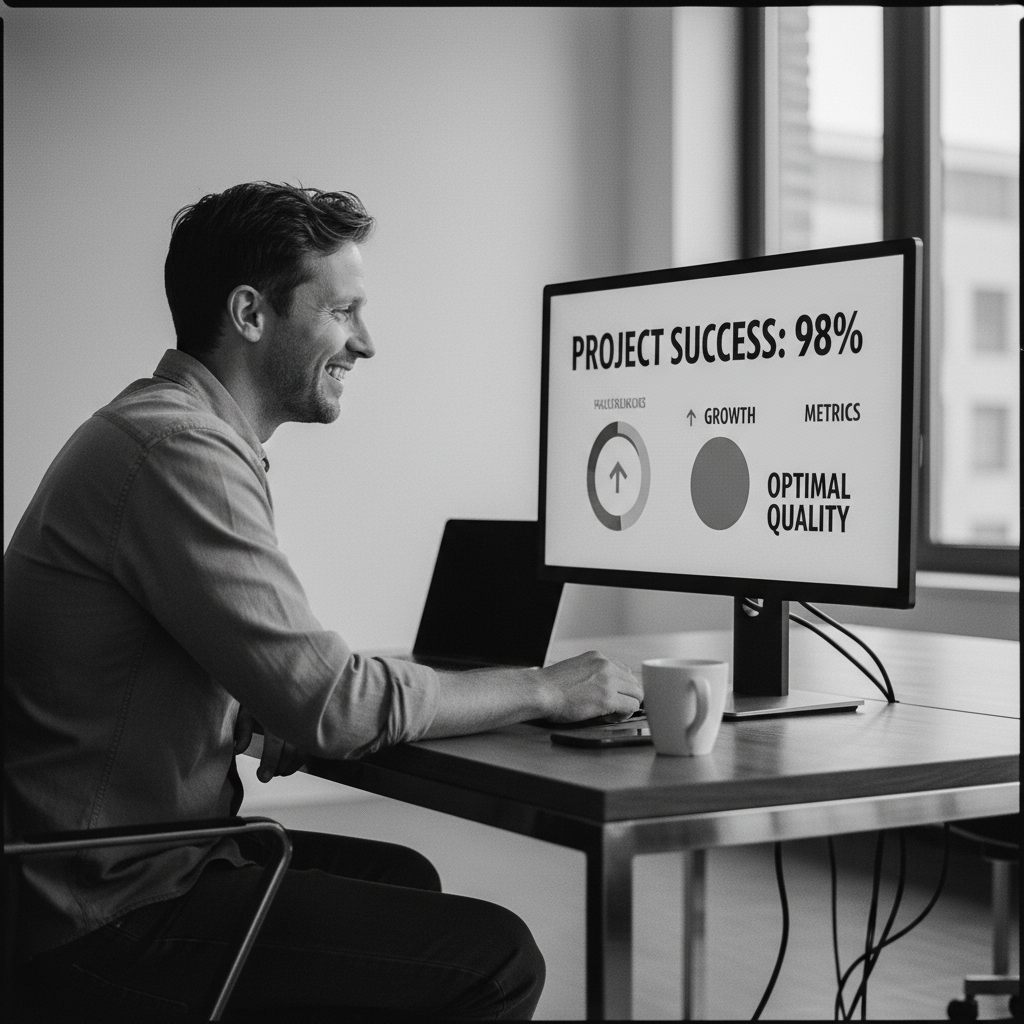 Elegant hands arranging premium marketing materials